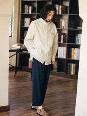 ピマコットンシンプル 長袖シャツ