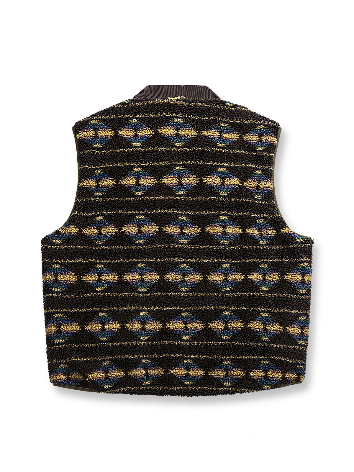 製品画像
リバーシブル仕様の民族柄ワーク中綿ベスト。ポリエステル素材を使用し、軽量で保温性に優れた厚手デザインが特徴。シンプルなワークスタイルと活気ある民族柄の両方を楽しめる全体図。
詳細画像
民族柄の繊細な模様とワークスタイルのディテール特写。リバーシブル仕様の裏面はシンプルなデザインで、シーンに応じたコーディネートが可能。ポリエステル生地の耐久性と厚手の中綿の保温性を示すクローズアップ画像。