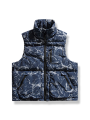 スタンドカラー コットンベスト