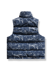 スタンドカラー コットンベスト