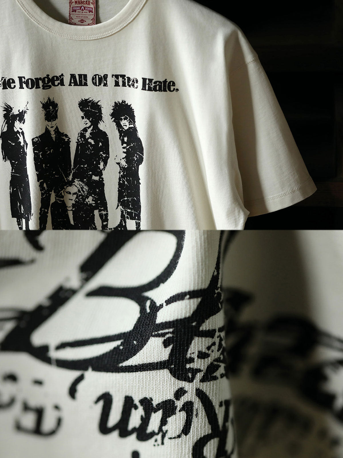 TシャツのX JAPANシルエットプリントのディテール