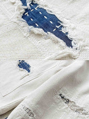 ダメージリペアとパッチワーク刺し子のディテール