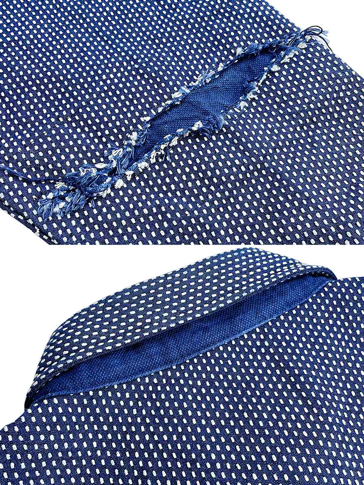 藍染刺し子ワークシャツジャケット細部展示図