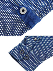 藍染刺し子ワークシャツジャケット細部展示図