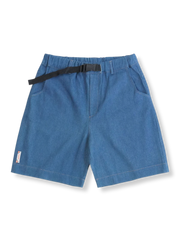 機能性 ウォッシュデニム ショートパンツ