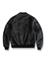 ウォッシュドPU ベースボール中綿ジャケット