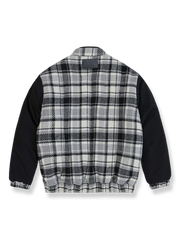 チェック柄ベースボール 中綿ジャケット