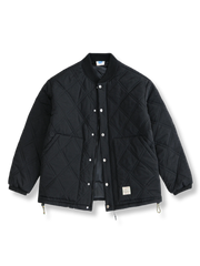キルティング ベースボールカラー ジャケット