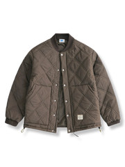 キルティング ベースボールカラー ジャケット