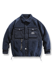 スエード生地 中綿ジャケット