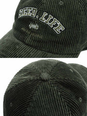 刺繍入り コーデュロイ ハット