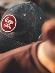 デニム マジックテープ ベースボールキャップ