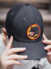 デニム マジックテープ ベースボールキャップ