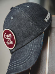 デニム マジックテープ ベースボールキャップ