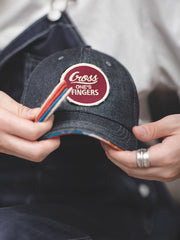 デニム マジックテープ ベースボールキャップ