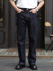 ヴィンテージ16.5オンスセルビッジデニムストレートジーンズ