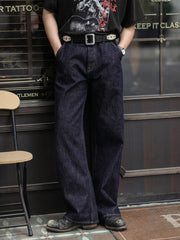 ヴィンテージ16.5オンスセルビッジデニムストレートジーンズ