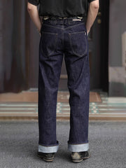 ヴィンテージ16.5オンスセルビッジデニムストレートジーンズ