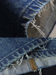 ヴィンテージ風ウォッシュデニムワークショーツ