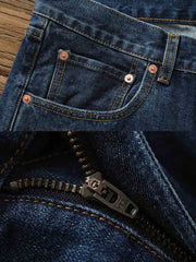 レトロ リベット付き ダイヤモンド装飾 セルビッチ フレアデニムパンツ