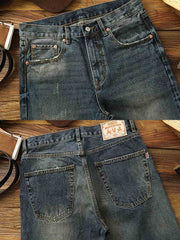 ダイヤ装飾レッドスリムフィットジーンズ