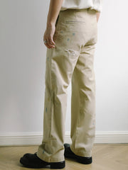 ヴィンテージダメージ刺繍ルーズChinoパンツ