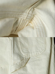 詳細画像:ジーンズの破れ刺繍と五金パーツのディテール図