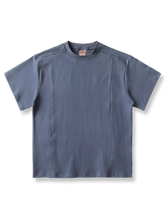 レトロ デザイン 小さな襟半袖Tシャツ