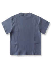 レトロ デザイン 小さな襟半袖Tシャツ