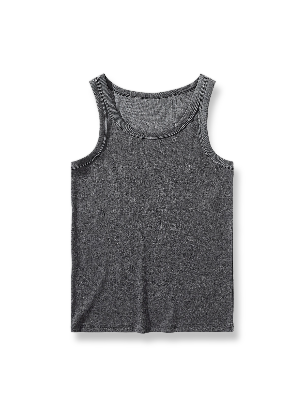 製品画像: ナチュラルホワイトのスリムフィットアイスシルクタンクトップ正面展示