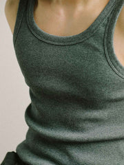 スリムフィットアイスシルクタンクトップ