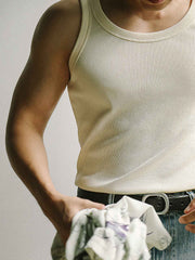 スリムフィットアイスシルクタンクトップ