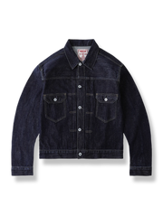 ウォッシュ 赤耳デニムジャケット