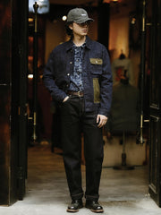 ポケットコンビ デニムジャケット