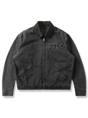 エイジング加工 ブラックデニム ウェスタンジャケット