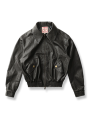 ヴィンテージPUレザーフライトジャケット クラシック&モダン