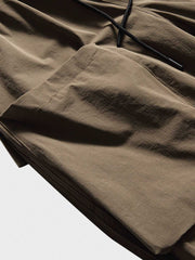 裾絞り 立体ポケット付きスラックス