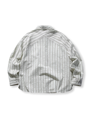 ストライプ柄長袖シャツ