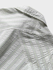 ストライプ柄長袖シャツ