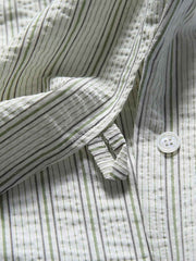 ストライプ柄長袖シャツ