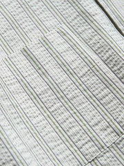 ストライプ柄長袖シャツ