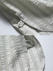 ストライプ柄長袖シャツ