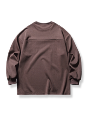 異素材ポケットコンビ ラグラン ロンTシャツ