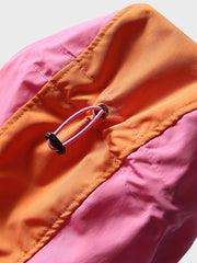 ピンクパッチワーク ウィンドブレーカー