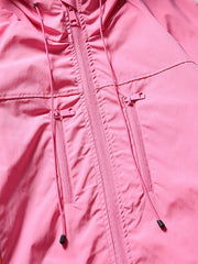 ピンクパッチワーク ウィンドブレーカー