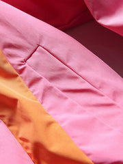 ピンクパッチワーク ウィンドブレーカー