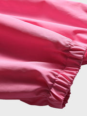 ピンクパッチワーク ウィンドブレーカー