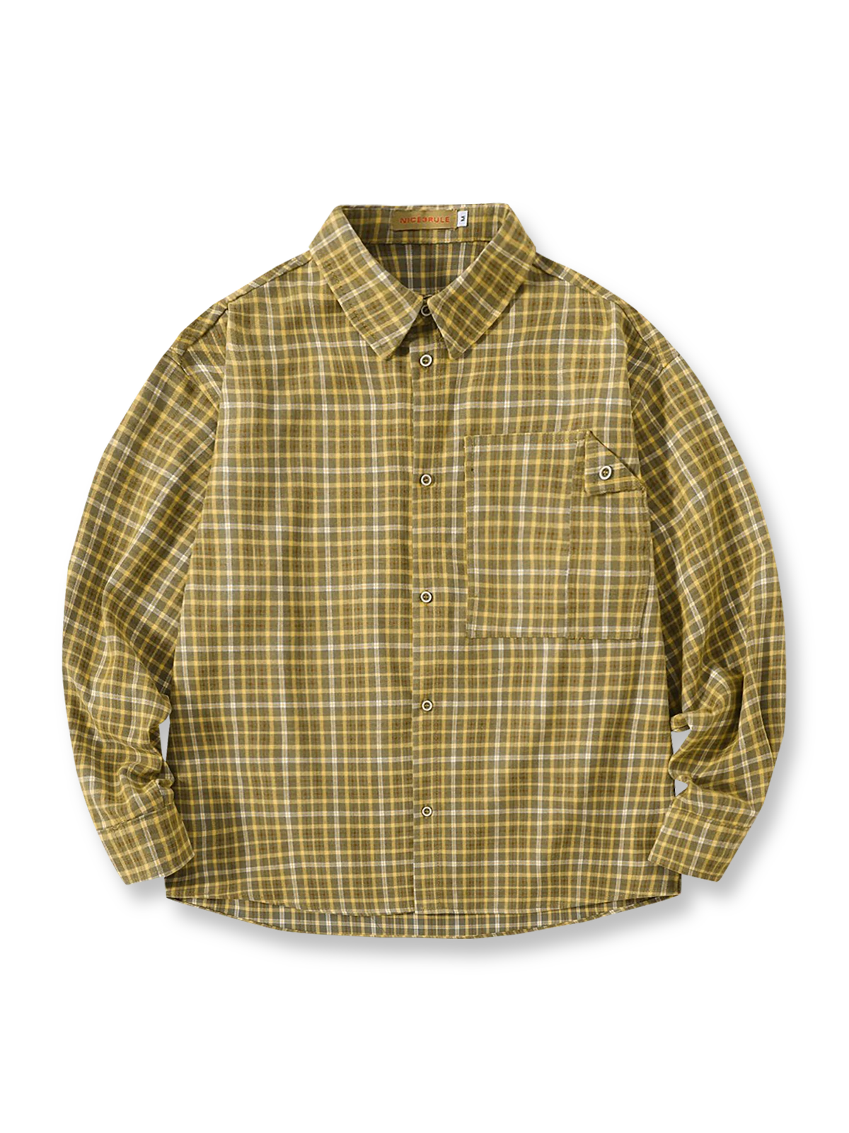 製品画像
「レトロなアメカジスタイルのチェック柄長袖シャツ全体の展示図。クラシックなチェック柄デザインとリラックス感のある着心地を提供するアイテム。アースカラーを取り入れたカラーリングが多様なボトムスとの相性抜群で、日常的なカジュアルスタイルに最適。」
詳細画像
「胸元のパッチポケットとチェック柄のディテール特写。ウォッシュ加工により、自然なヴィンテージ感を表現したデザインが特徴的。しっかりとした中厚生地が、着心地と耐久性を両立させています。」