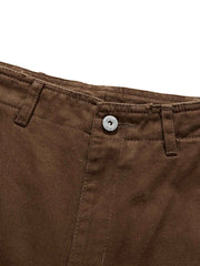 製品画像
ウォッシュドクラッシュ加工カーゴパンツ、ヴィンテージ感のあるクラッシュデザイン、精緻な水洗い加工で柔らかな生地感、カジュアルでストリート感を強調、実用的な大きなポケットがアクセント
詳細画像
ウォッシュドクラッシュ加工によるヴィンテージスタイル、柔らかなコットン生地、シンプルなストレートカットシルエット、大きなポケットが特徴的で実用性が高い、リラックスしたカジュアルスタイルに最適