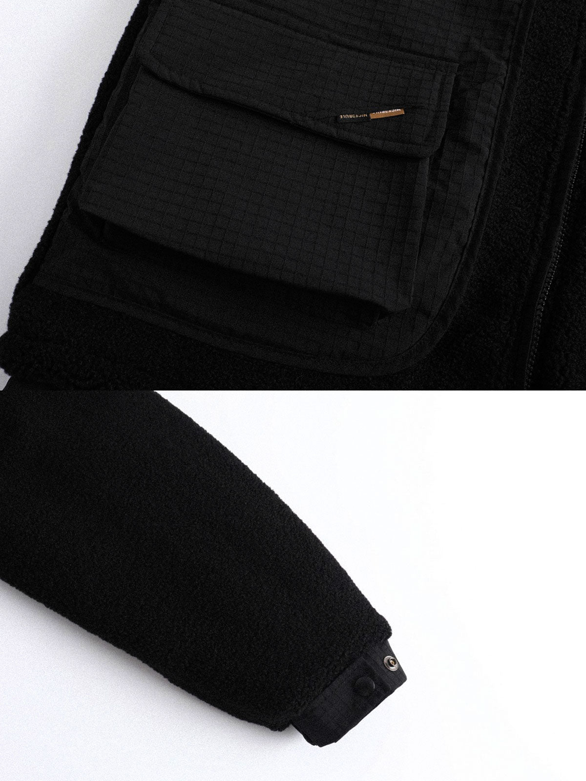 製品画像
"ラムスキン カラーブロック ハイネック 中綿ジャケット、フェイクレイヤーデザインを採用したダブルジップデザイン、軽量で暖かく、視覚的に重ね着感を演出しながら実用性を兼ね備えたジャケット"
詳細画像
"ラムスキンカラーブロックジャケット、ダブルジップとハイネックデザインで暖かさとスタイリッシュさを両立、フェイクレイヤーデザインと大容量ポケットで機能性を高めた精緻なディテール"